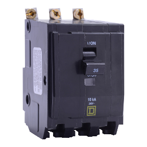 Schneider Electric Thermal Magnetic Circuit Breaker; 3-Pole; 60A; 240VAC; Lever; Box Lug Terminal; UL 489